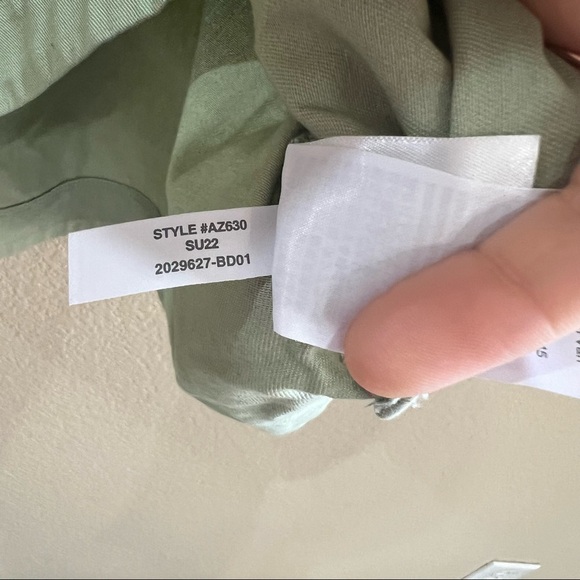 JCrew Crewcuts Kids Girls Short Sleeve Twill Cadet Field Dress Green Sz 14 NWT - Picture 7 of 7